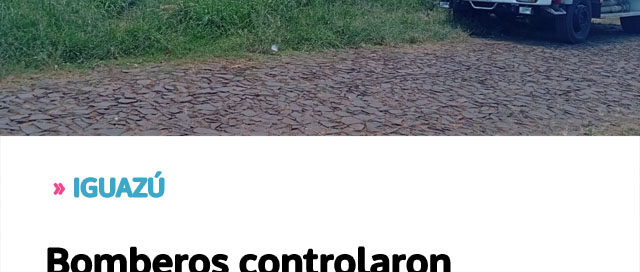 Bomberos controlaron un incendio de pastizales originado por quema imprudente de basura