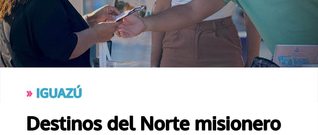 Destinos del Norte misionero mostraron su oferta turística en el Hito Tres Fronteras