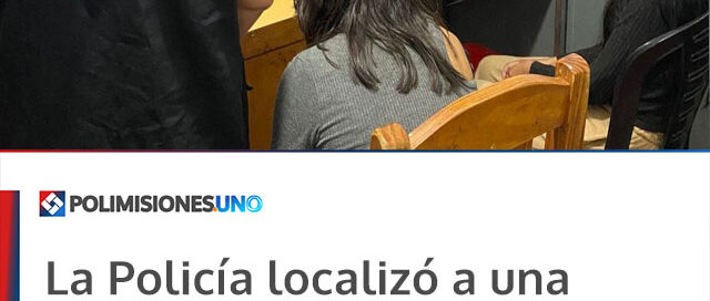 La Policía localizó a una adolescente que había sido reportada como desaparecida